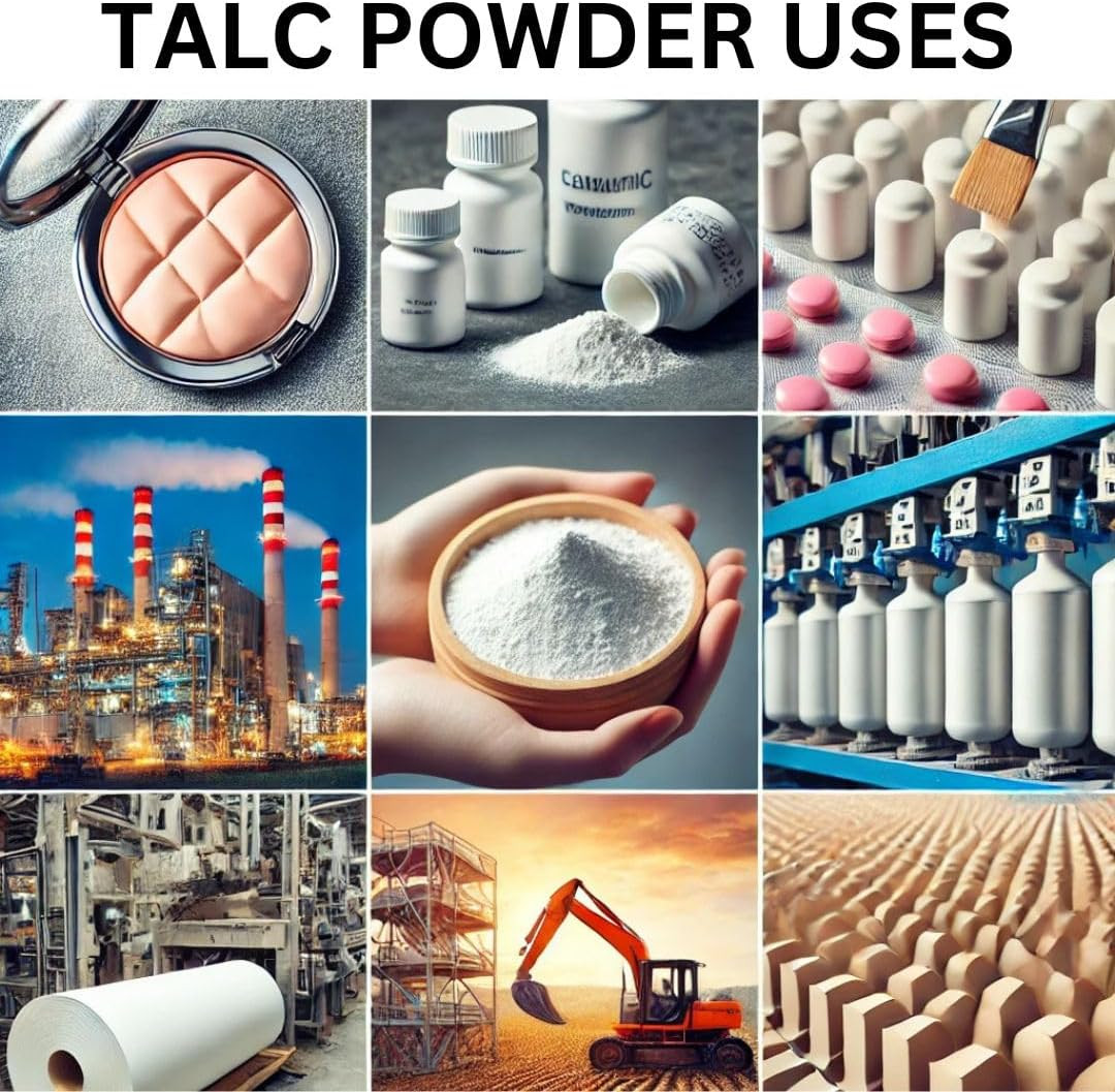 100% Natural Talc Powder for Facial Make-Up, Cosmetic Formulations, and Other In