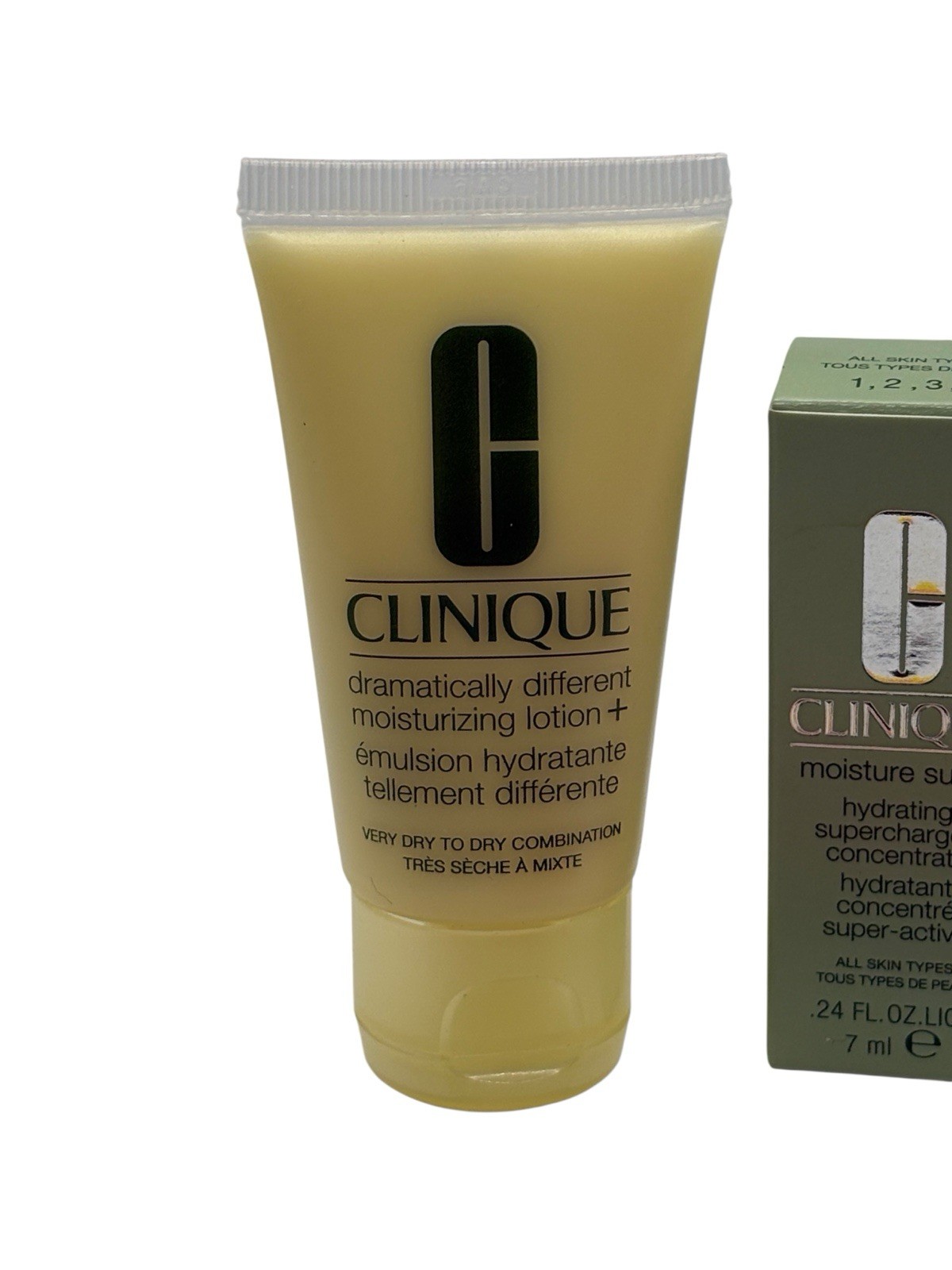 Lot Of 4 Clinque Samples Lot Show Duo, Cleanser, Lotion, And Moisture Surge