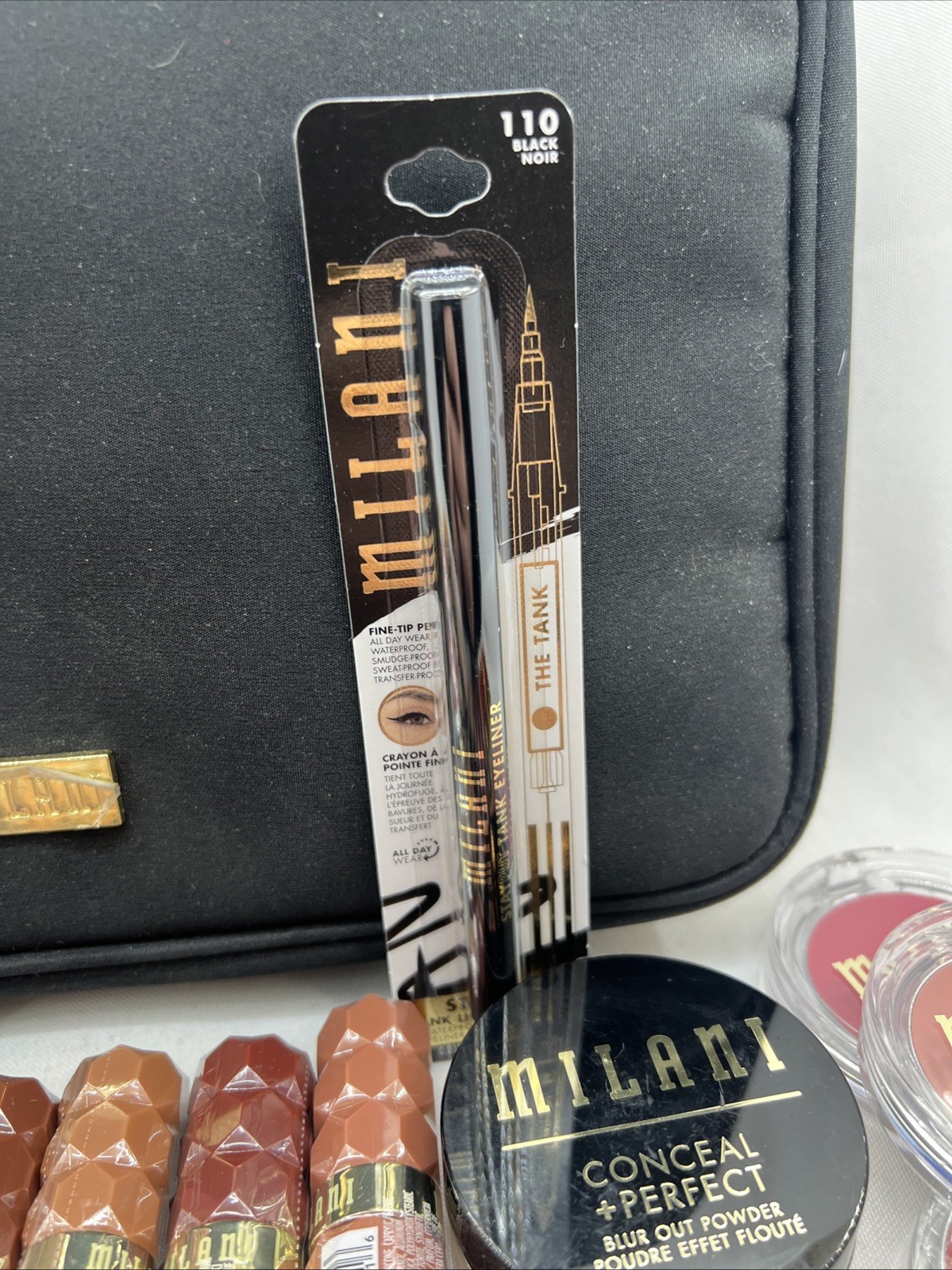 Huge Lot of Milani Cosmetics – 42 Total Pieces Plus Cosmetics Travel Bag $400+