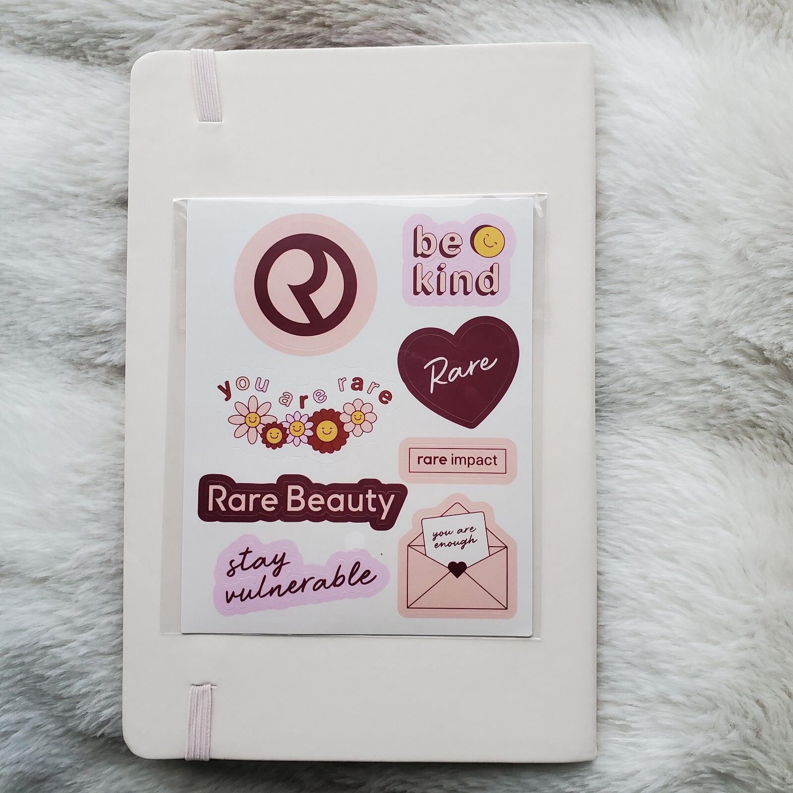 Rare Beauty By Selena Gomez Journal/Notebook, Stickers, Pin and Backpack NEW