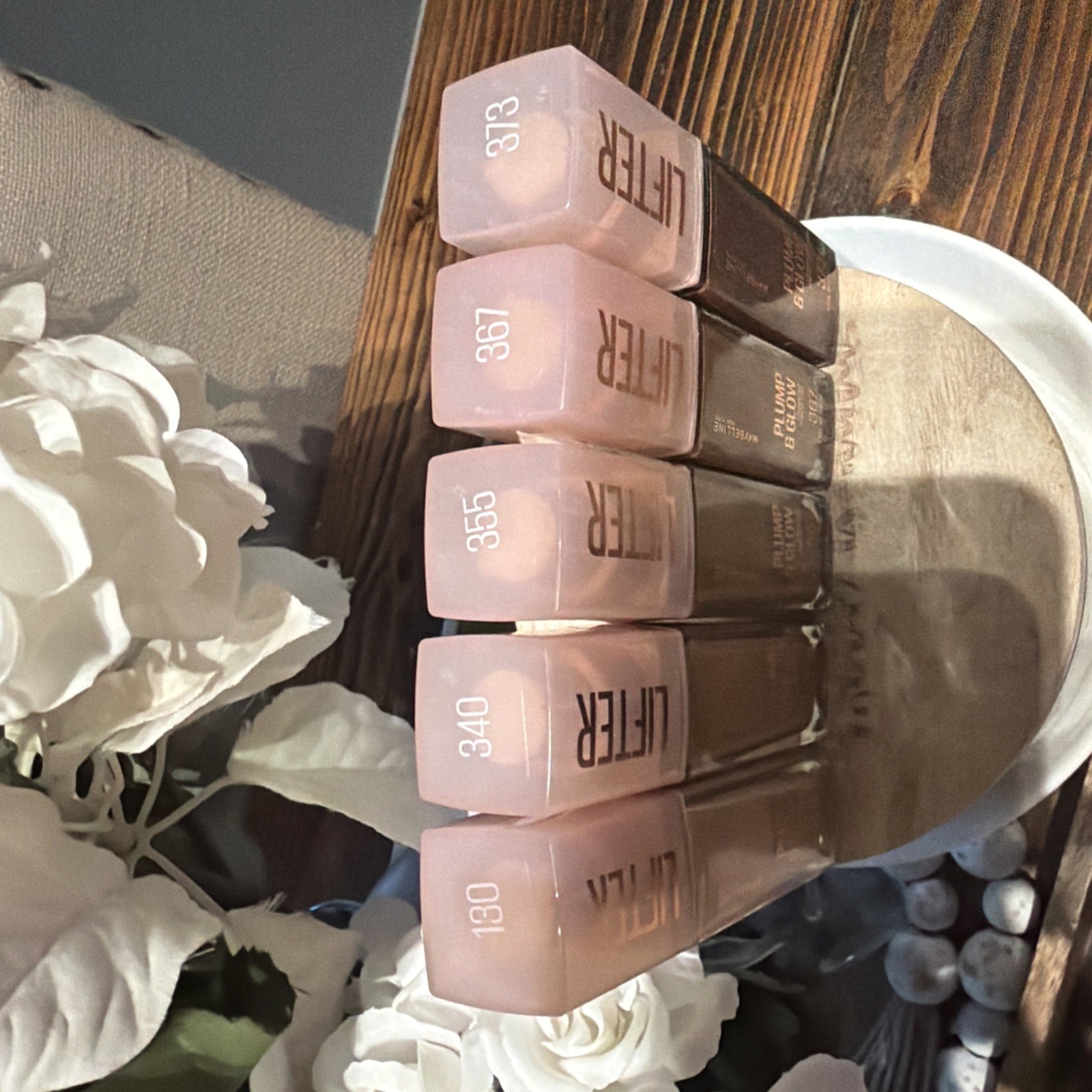 Maybelline Plump And Glow Lifter Foundation Makeup Bundle Lot of 5 NEW