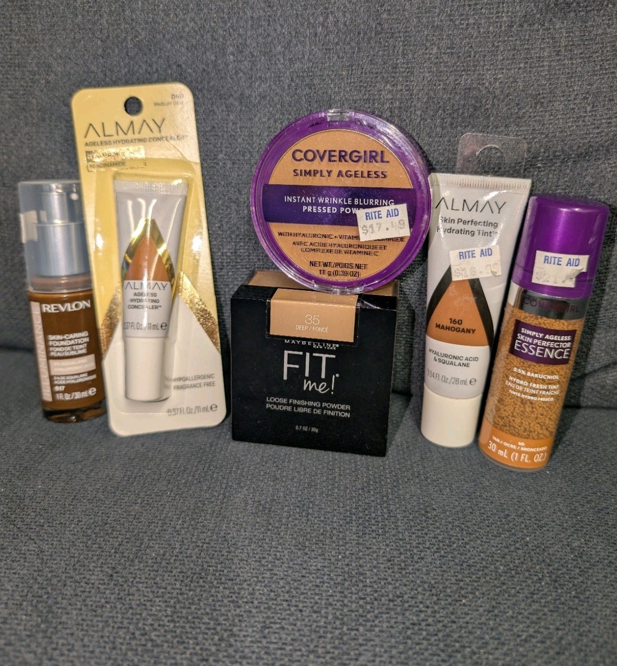 HUGE LOT OF 38 MAKE UP BRAND NEW ALMAY COVER GIRL REVLON L’OREAL HYULARONIC MIX