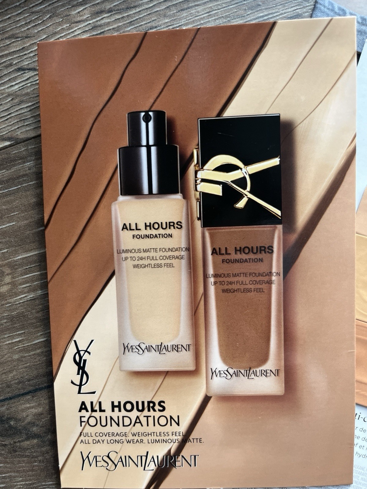 Bobbi Brown, Dior, YSL, Christian Louboutin, Laura Mercier Foundation Samples