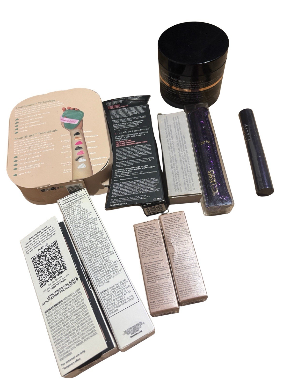 Sealed Beauty Bundle Lot IT Cosmetics Tarte Mally Whish Peter Thomas Roth New