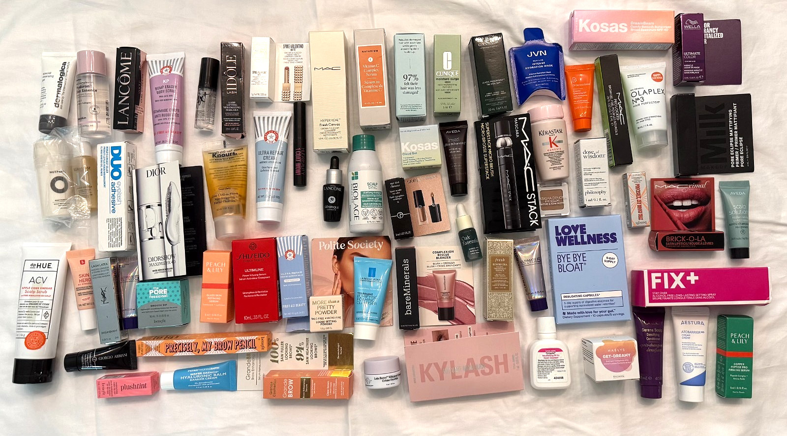 Huge Lot 65+ Beauty Skincare Makeup Haircare Deluxe Samples New