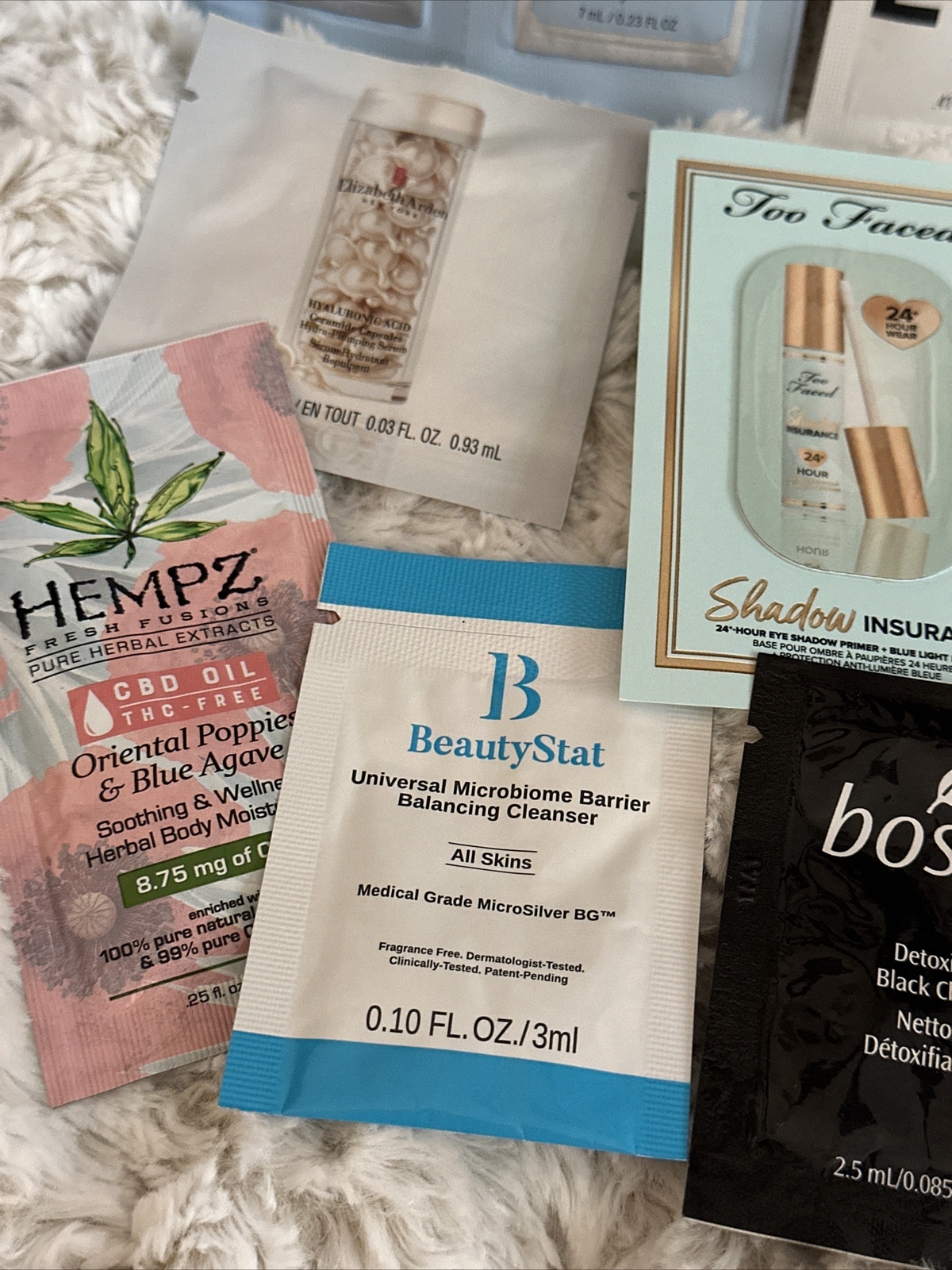 High end luxury sample lot Hair, Skin, Face, Tan, 10 Total
