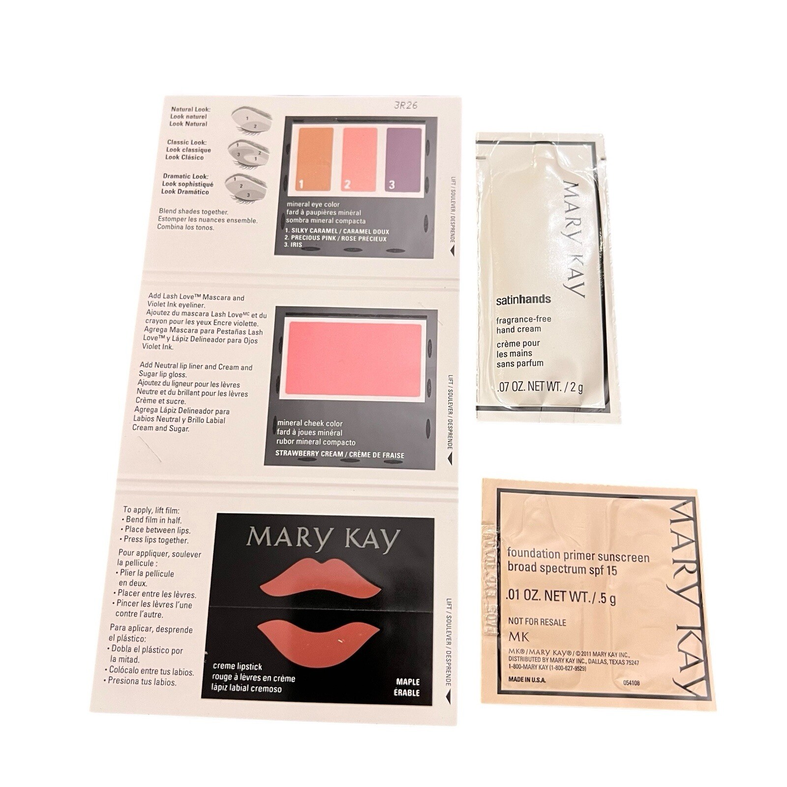 Mary Kay Lot Assorted Samples New & Discontinued Colors Single Use Travel #103