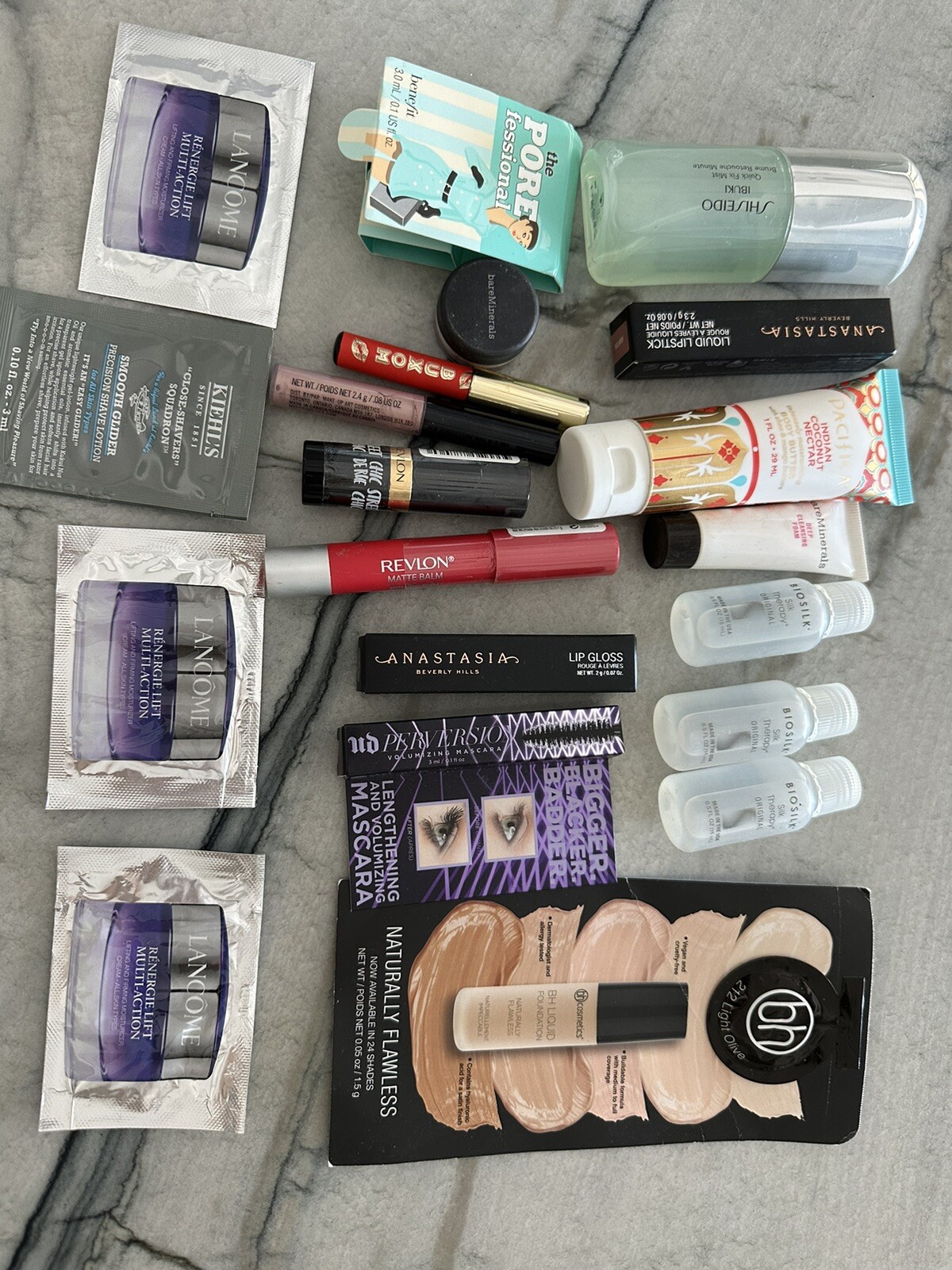 NEW! 20pc High End Skincare Beauty Cosmetics Makeup Hair Sample Lot Clarins More