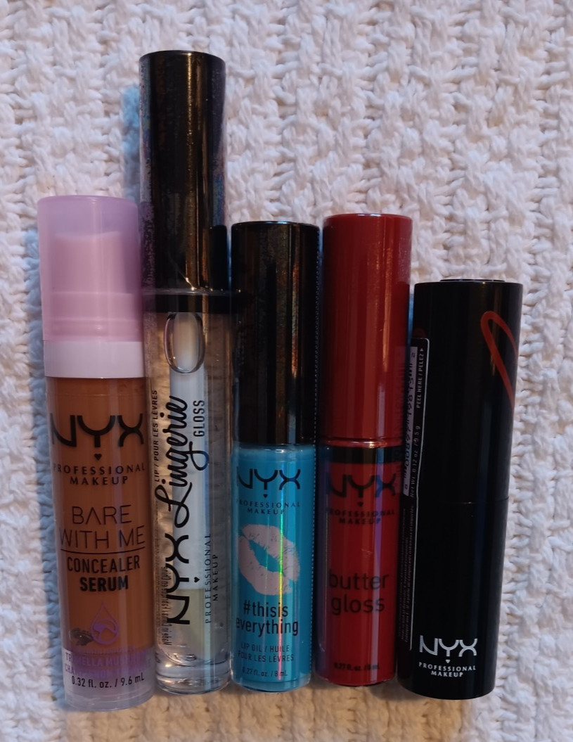 NYX Professional Makeup Lot Deep Golden Concealer Red Butter Gloss Clear Gloss