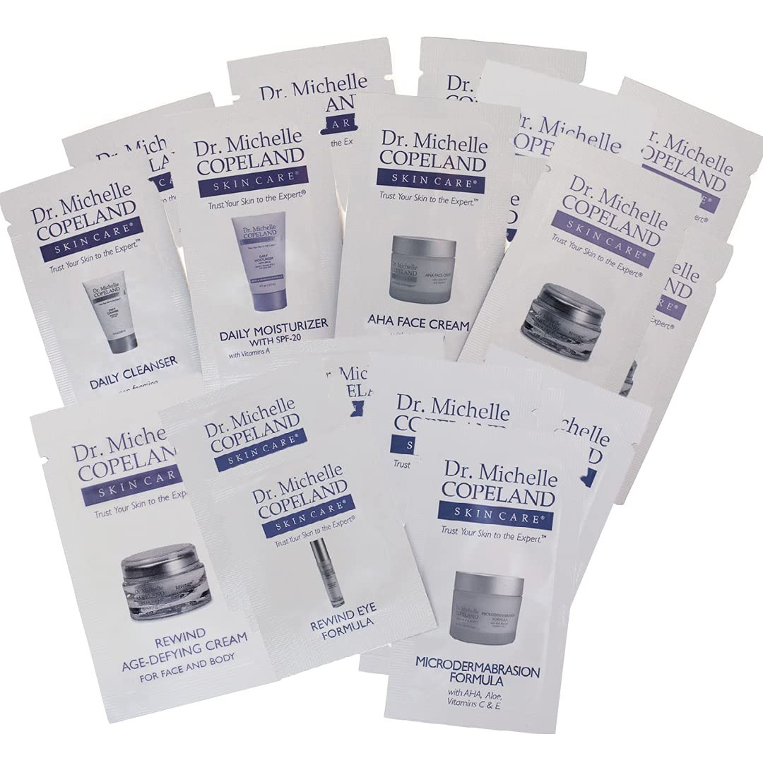 30 Skin Care Sample Packets for Men & Women – Hydrating, Anti-Aging, Moisturizin
