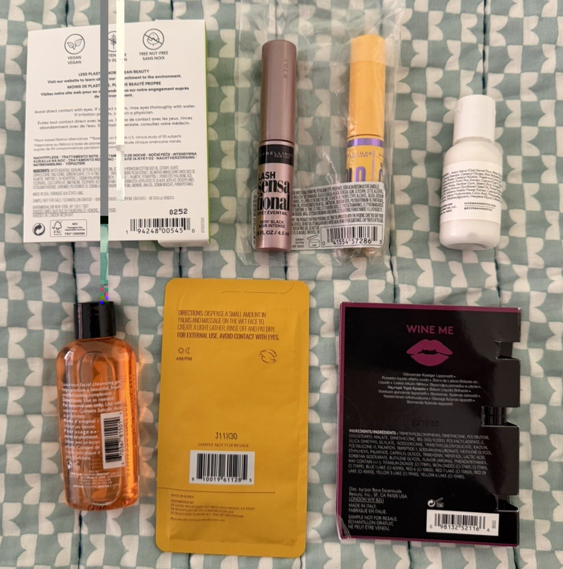 Mix Assorted Beauty Products Makeup Skincare Perfume Lot Mini Travel Sample +Bag