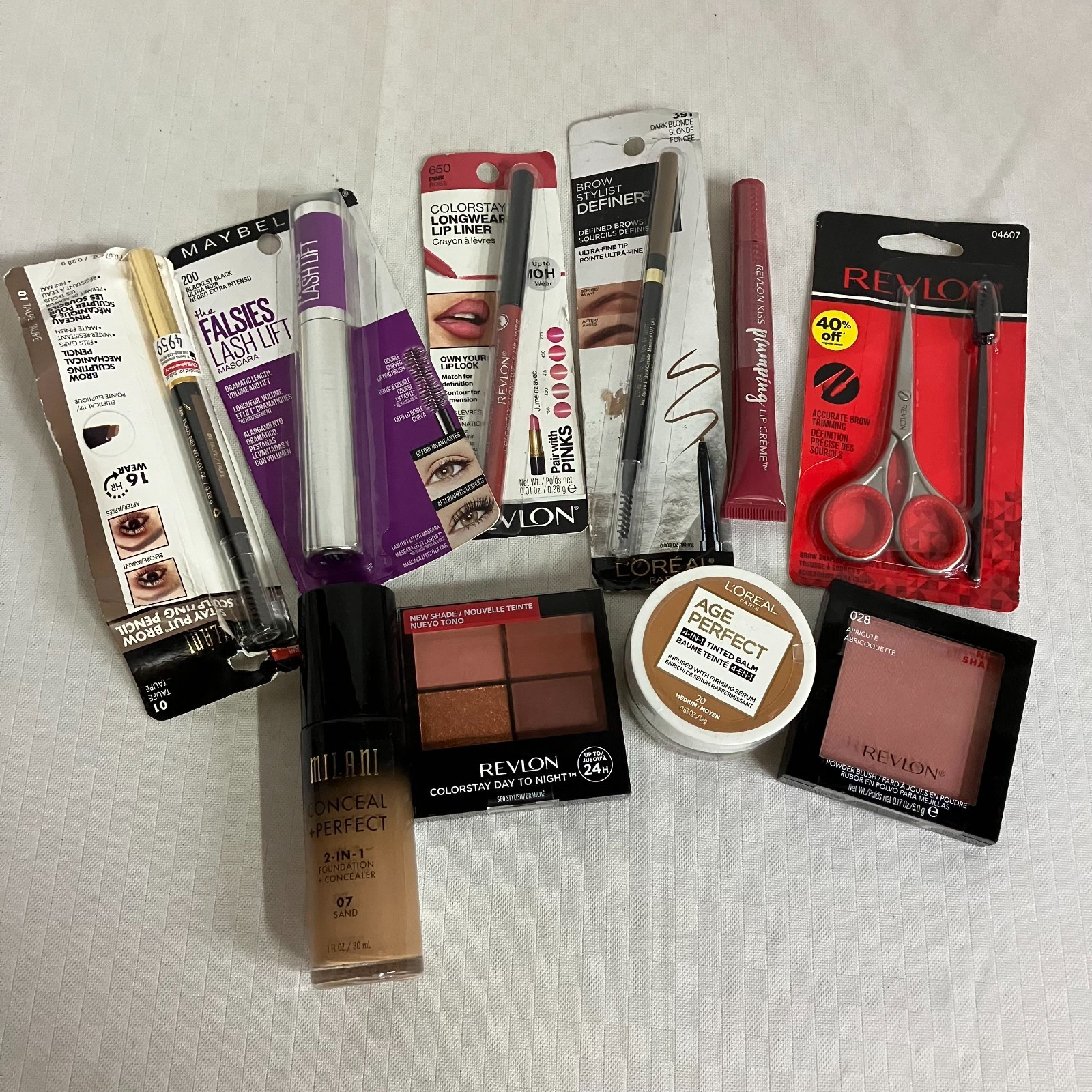 Revlon Maybelline Milani L’Oréal Eyes Lips Face UK Stock Full Makeup Kit 10pc