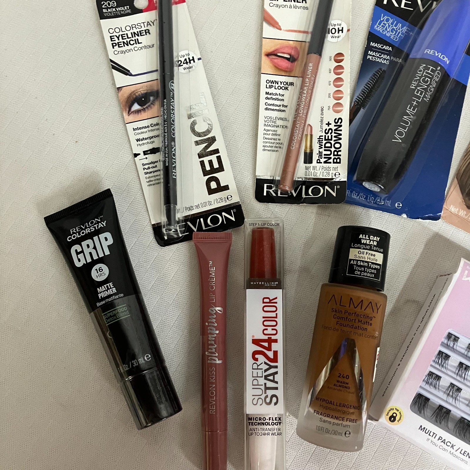 Revlon Maybelline Kiss Almay Rimmel New Sealed 10 Mixed Makeup Lot New Sealed