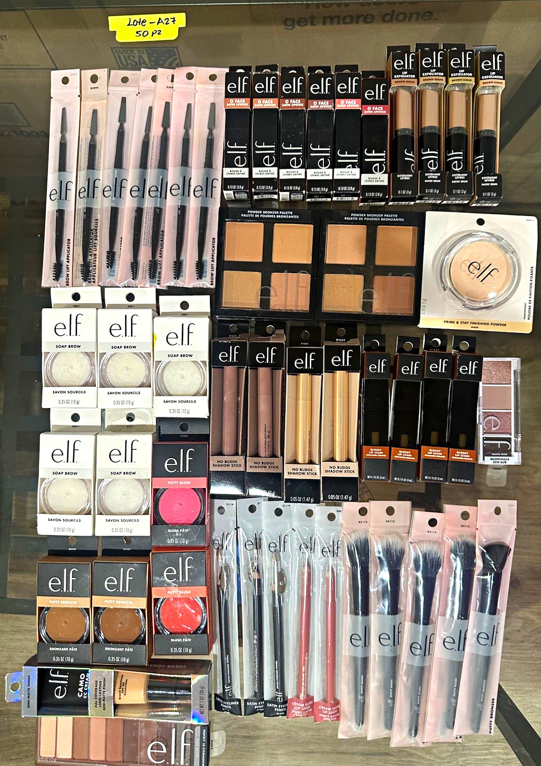 e.l.f. Full Size Mixed Makeup Lot: Soap Brow, Putty Blush/Bronzer, Lip Stain