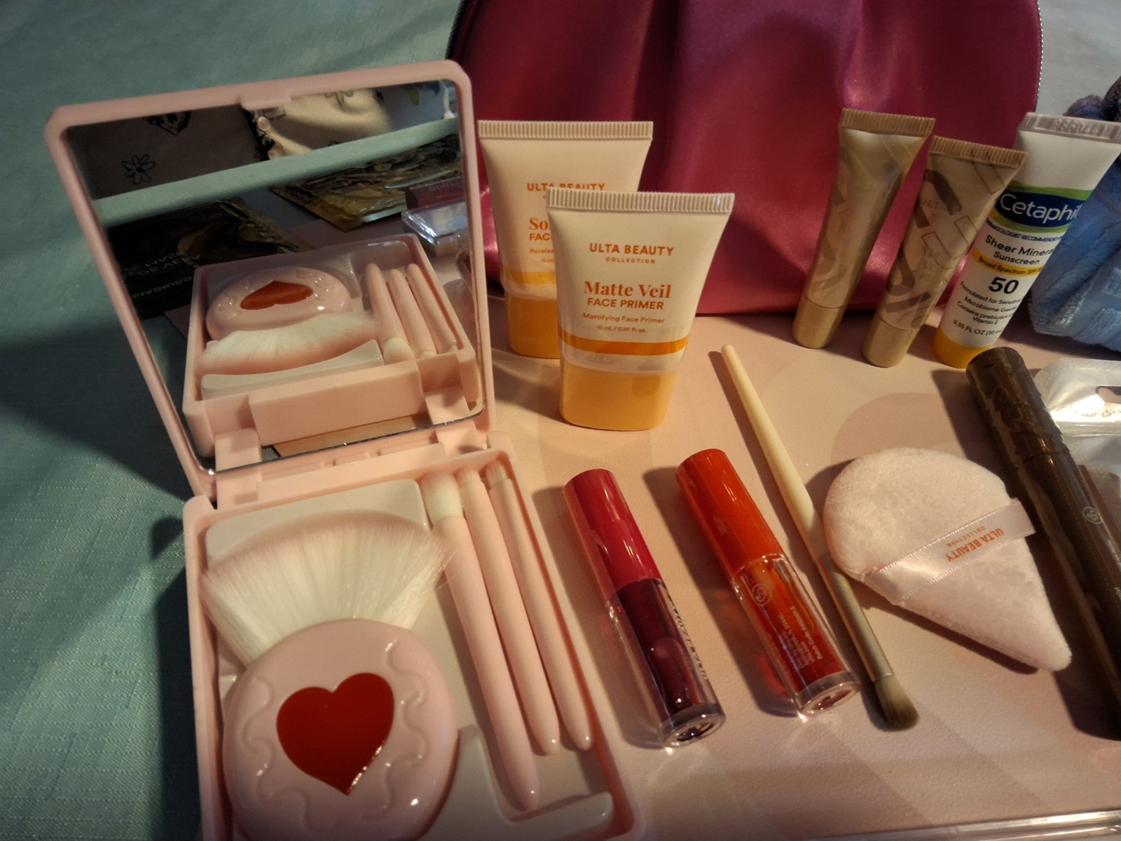 NEW Ulta Beauty, Cetaphil, Versace & Skincare Bundle – Makeup Bags & Tools Set