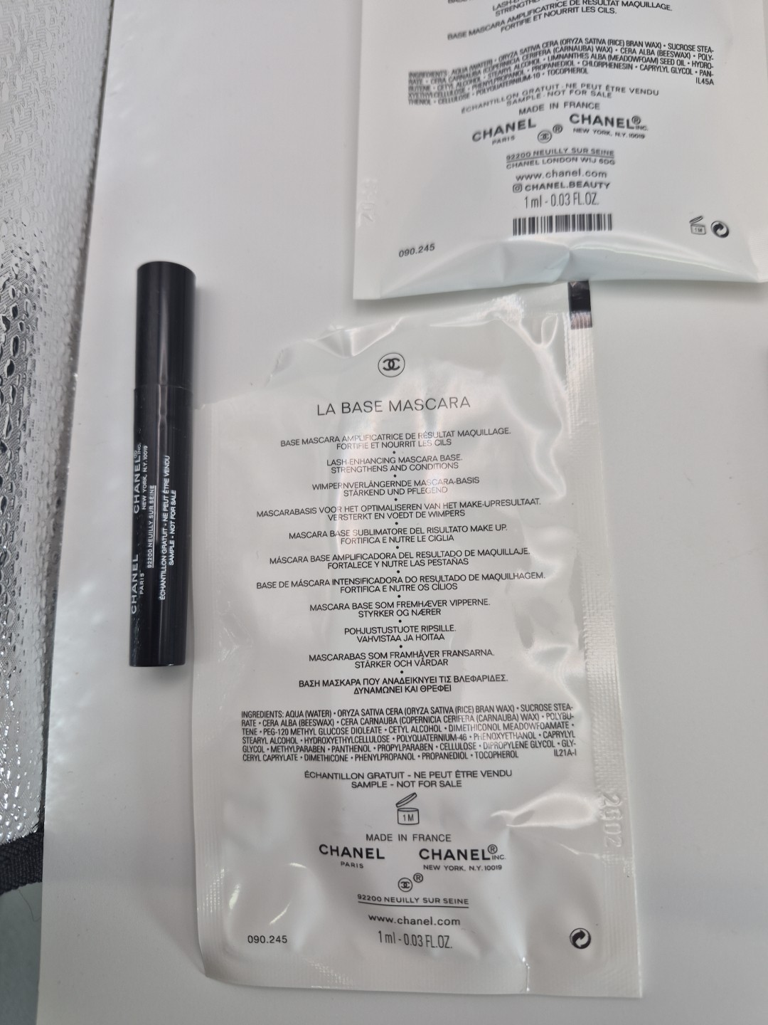 6 CHANEL TRAVEL SAMPLE MAKEUP MASCARA LA BASE & LE VOLUME DE NOIR #10 Y2K
