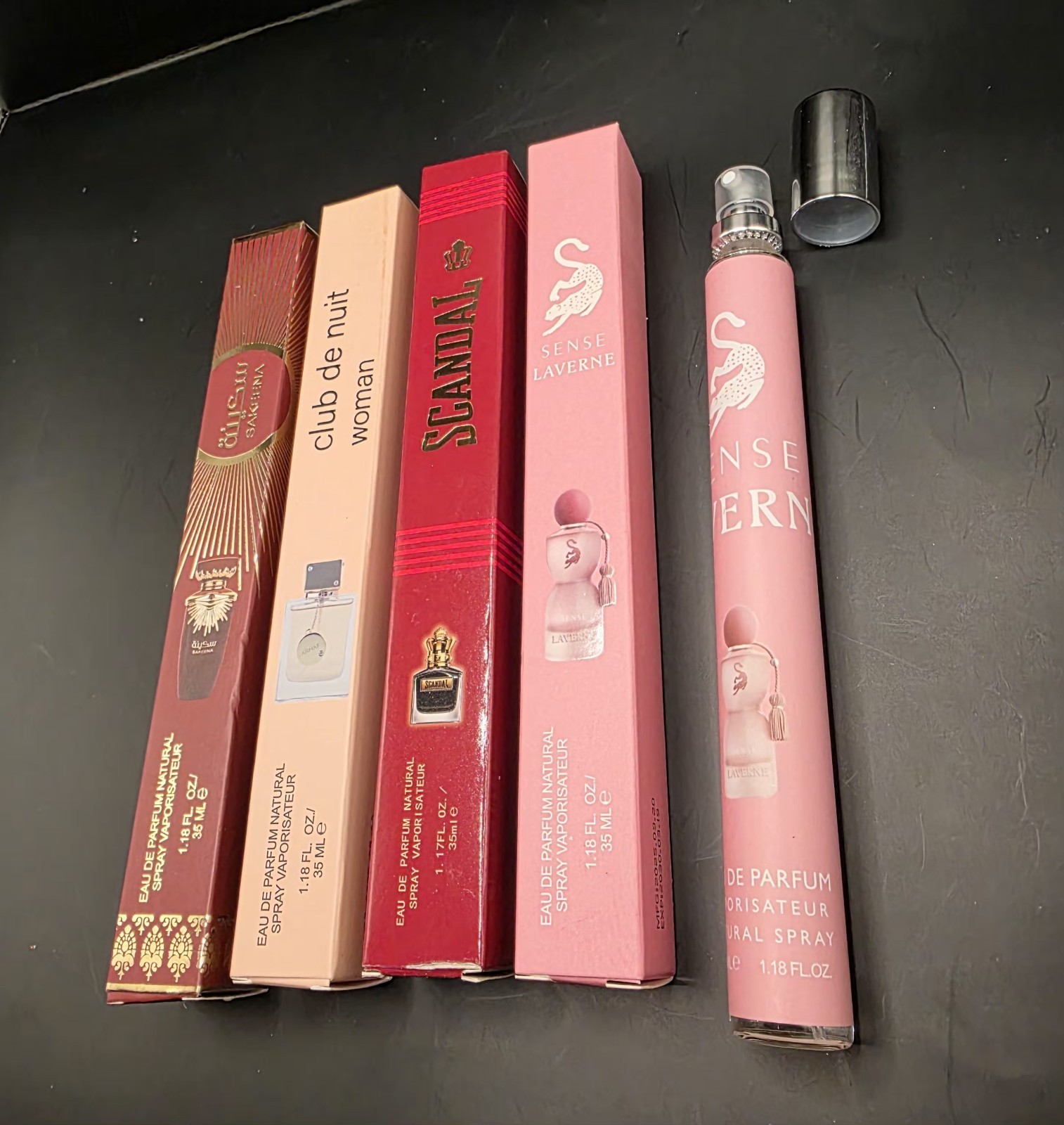 24 pieces YARA, Club de Nuit Perfume Lot 1.17-1.35 FL OZ La Vida Es Bella, Asad
