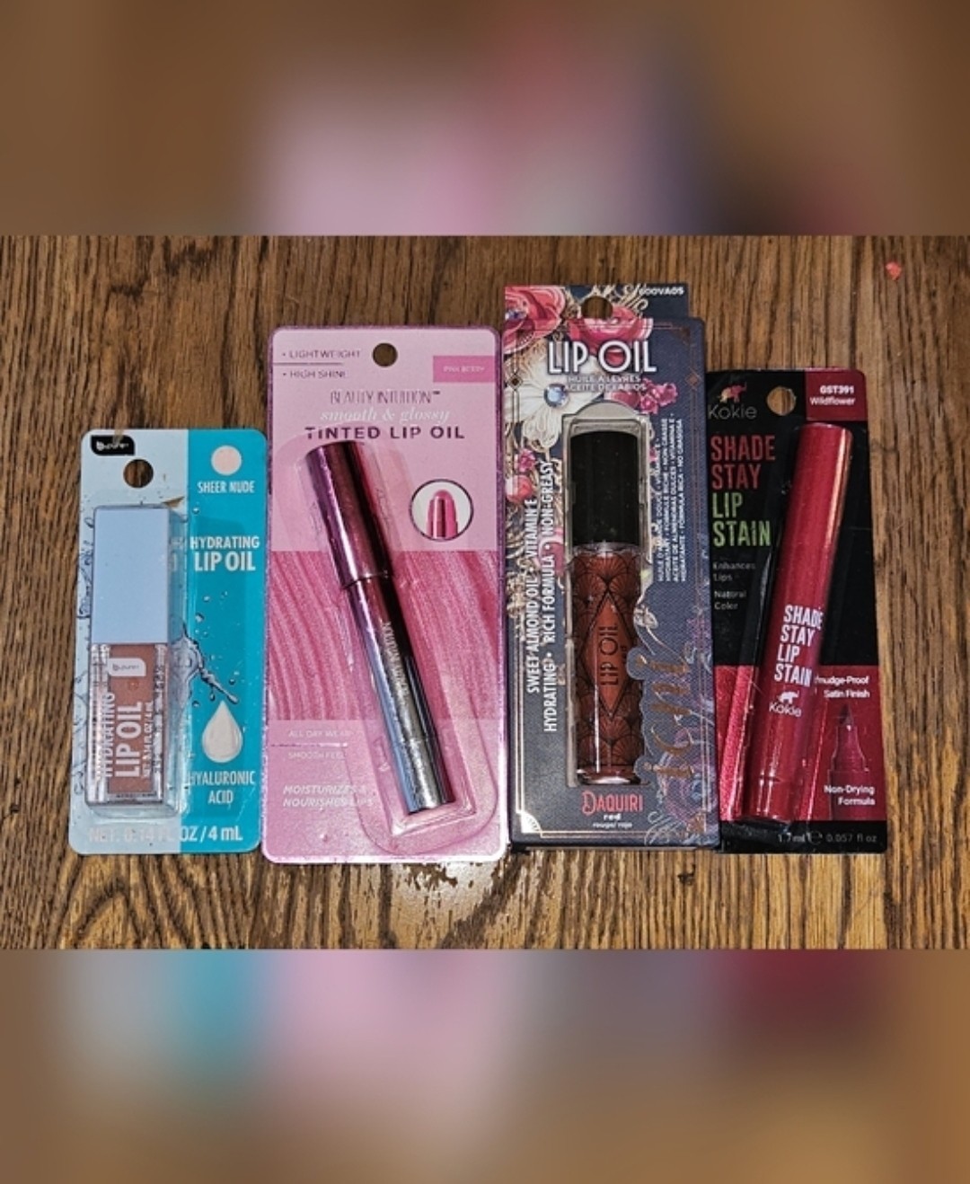 Lip Bundle- Kokie Lip Stain, Ioni Lip Oil, Tinted Lip Oil & More BNIB