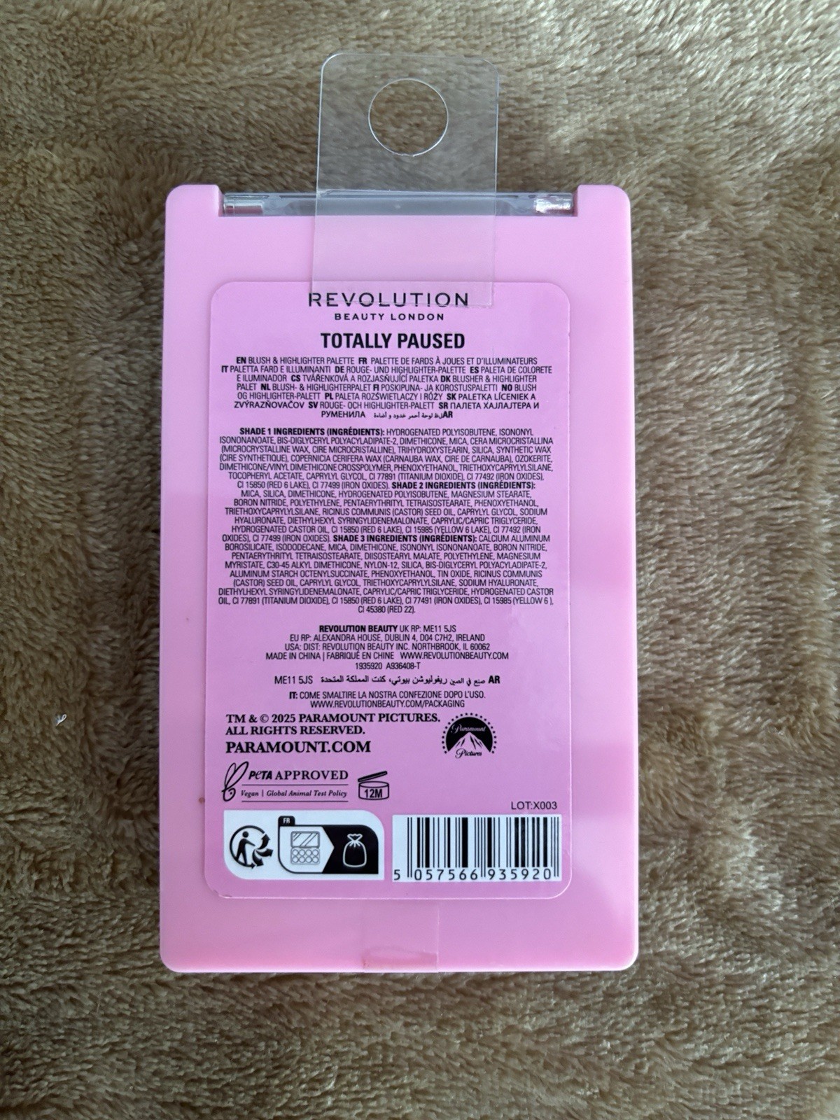 REVOLUTION X CLUELESS 30th Anniversary Totally Paused Blush & Highlighter Set