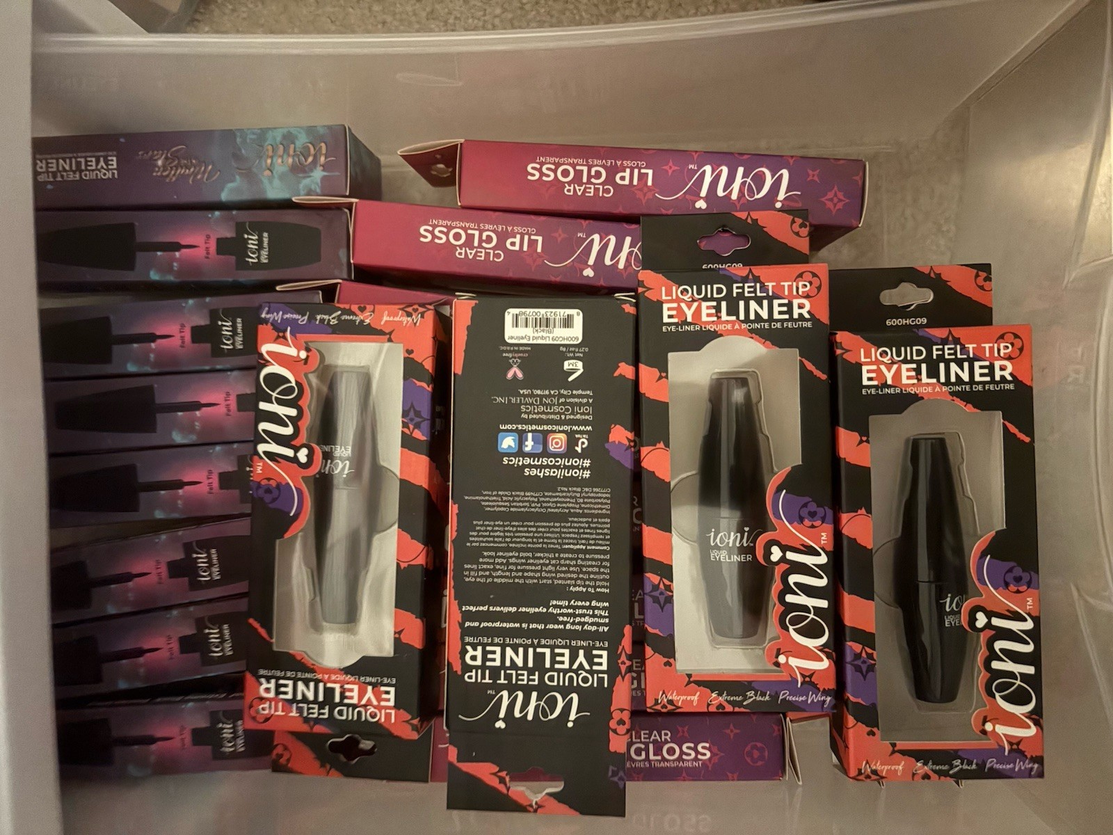Ioni Makeup/Cosmetics Bundle Lot Of 100 New In Box! Reseller Ready