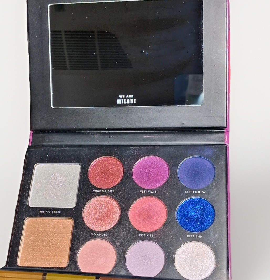Milani Makeup Revolution LA Colors Beauty Bundle Eyeshadow Lashes Nails 15pc Lot