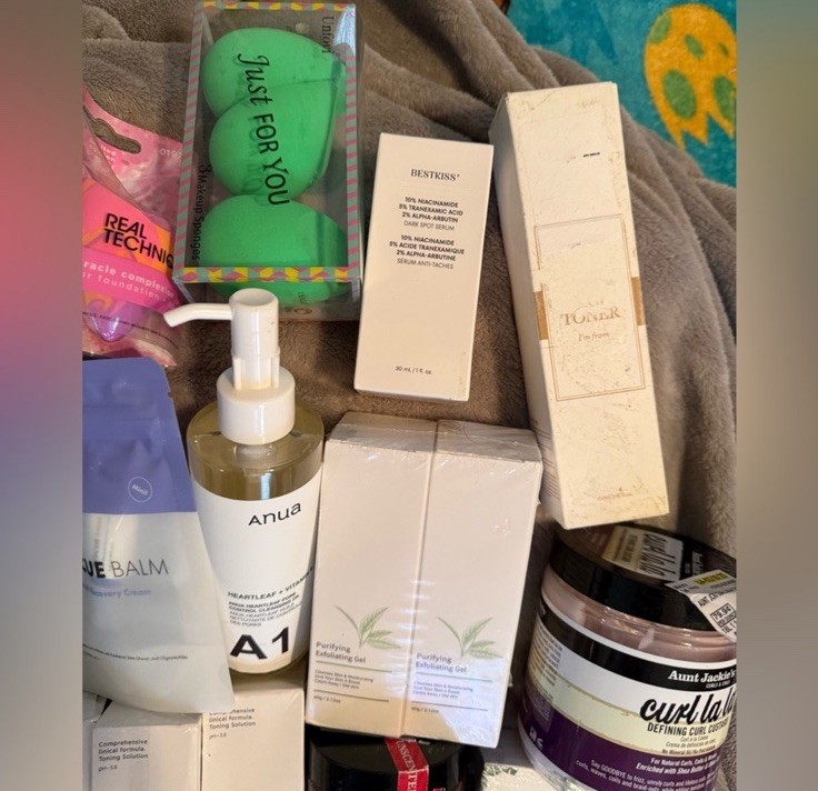 Skincare and Beauty Product Lot of 30 NEW $355 Retail Briogeo, Almay, NYX, Anua