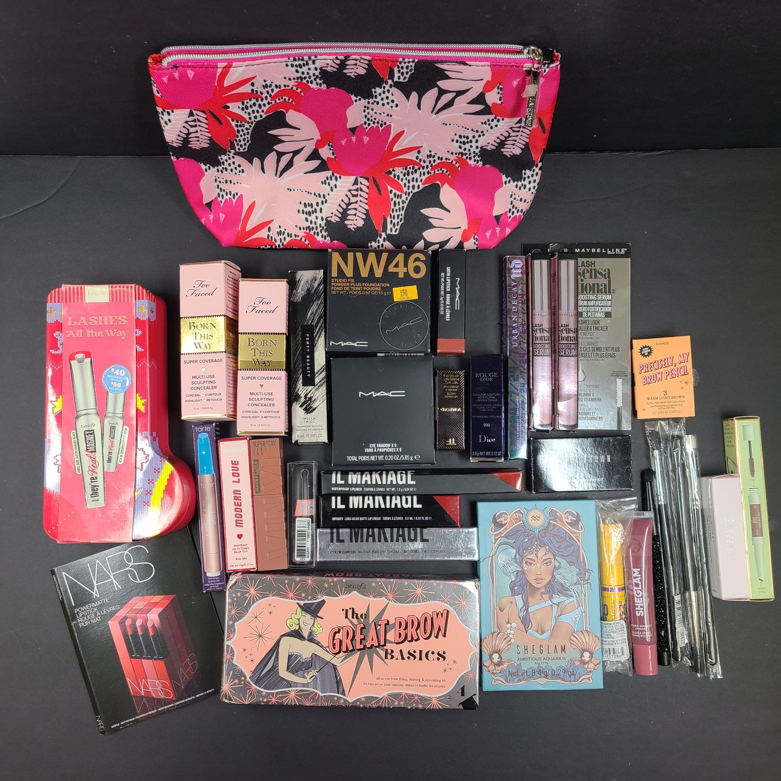 30 Pc Bundle Makeup MAC Fenty Too Faced Dior Tarte Pixi Tom Ford Bobbi Brown +++
