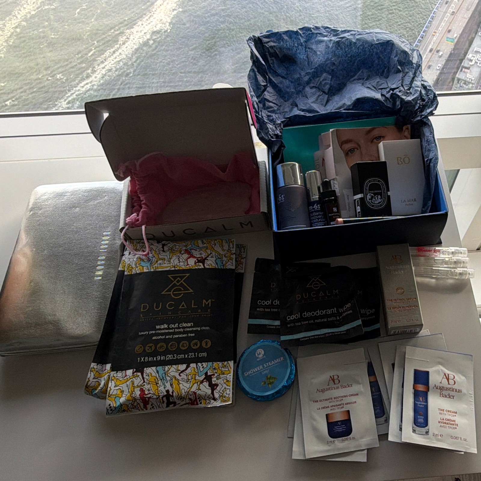 Assorted Sample Size Beauty Lot: Augustinus Bader, Moroccan Oil, M-61, etc…