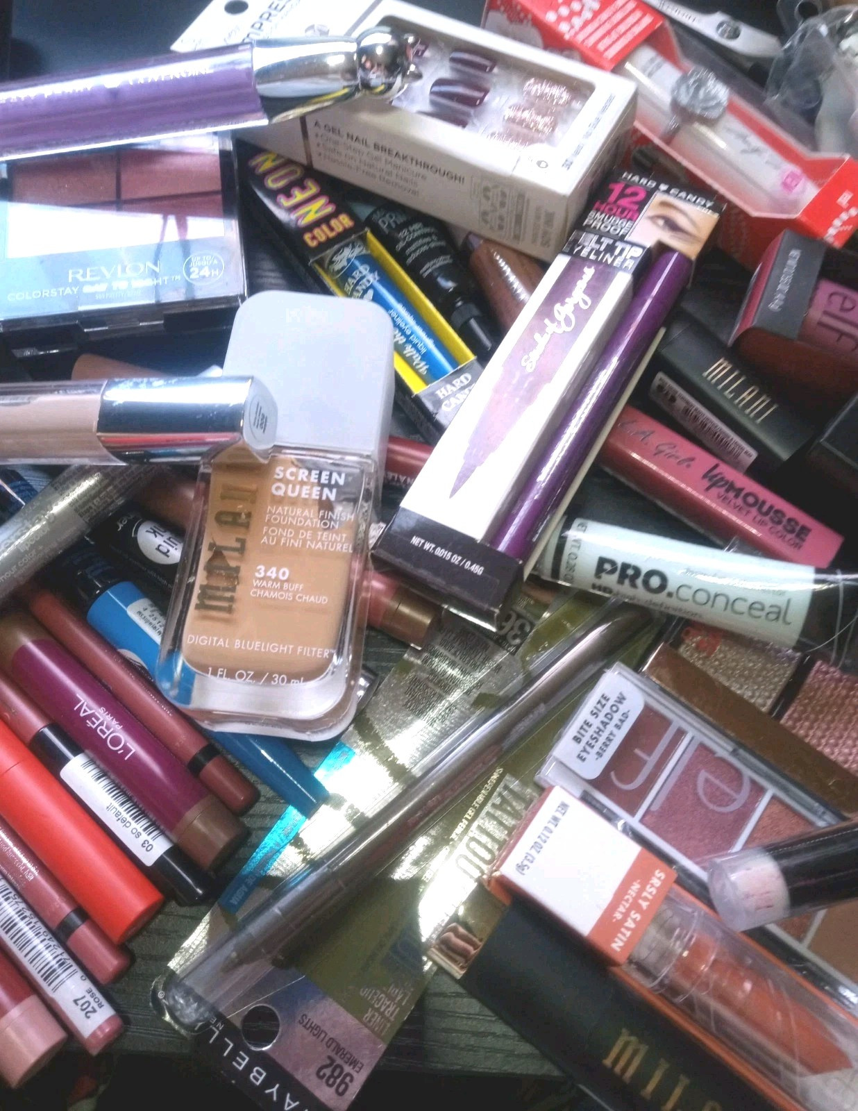 100 Pc Mixed Makeup/Tools Wholesale Lot CoverGirl, Maybelline, L’Oreal READ