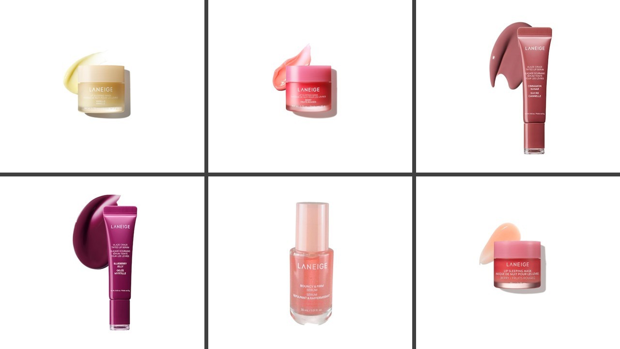 Laneige Skincare & Lip Care Set Lip Masks Serums Glaze Craze