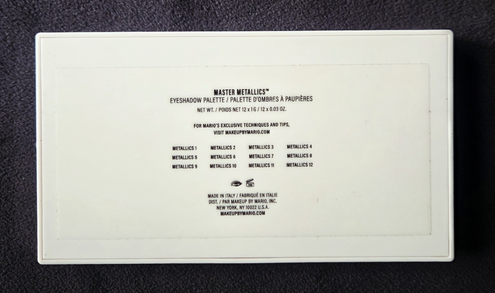 MAKEUP BY MARIO Master Mattes Eyeshadow Palette 12 x 0.03 oz/ 1 g New In Box 🎨