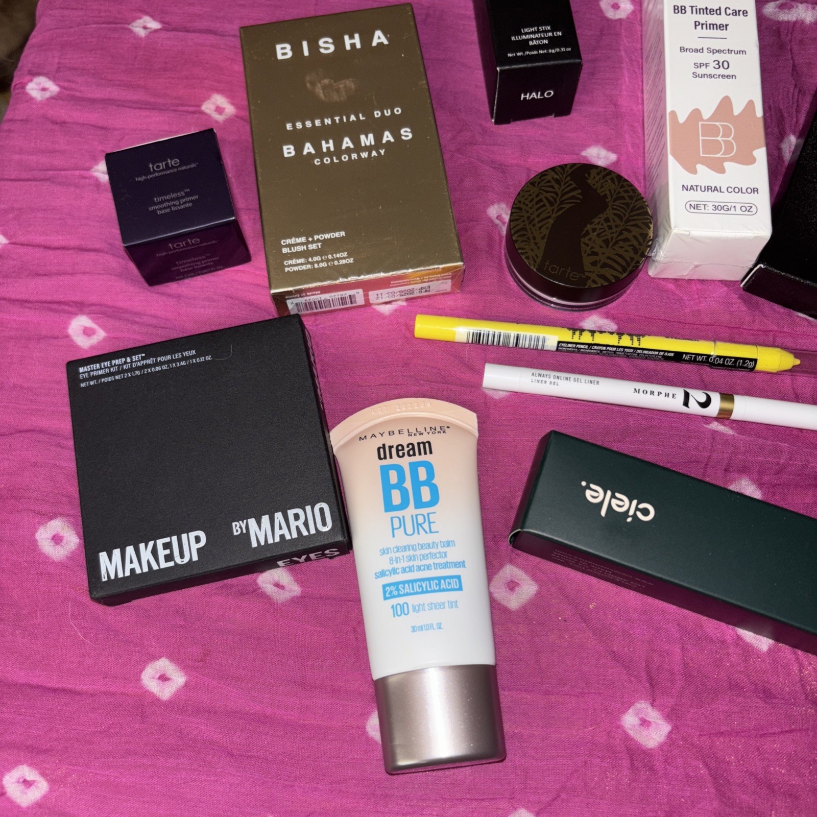 Large Makeup Lot 12pc Bisha Makeup By Mario Tarte Morphe Ciele Jeffree Star ++++