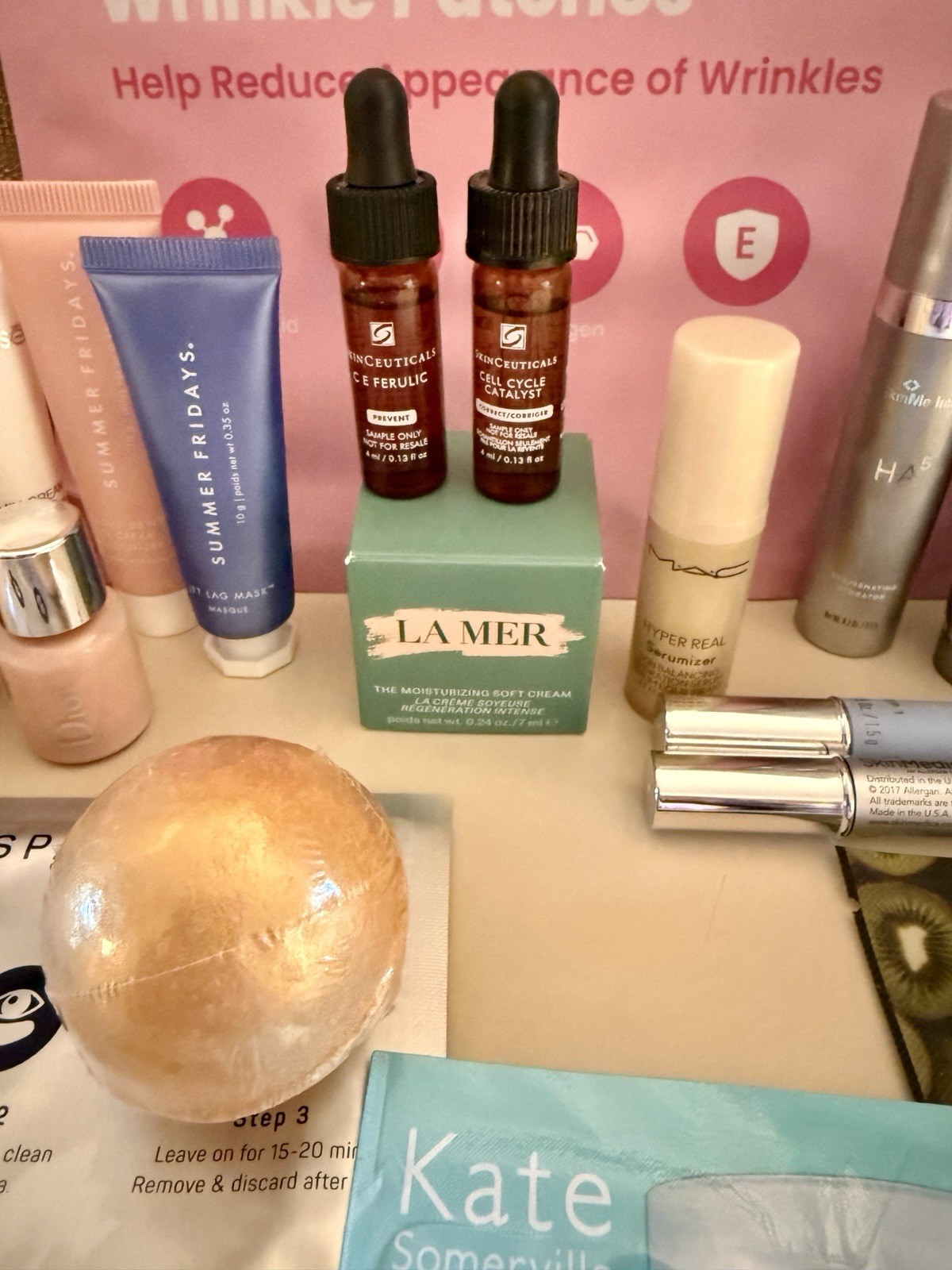 27 Pcs High End Lot Travel Size Skincare Samples La Mer Skincutical Skinmedica