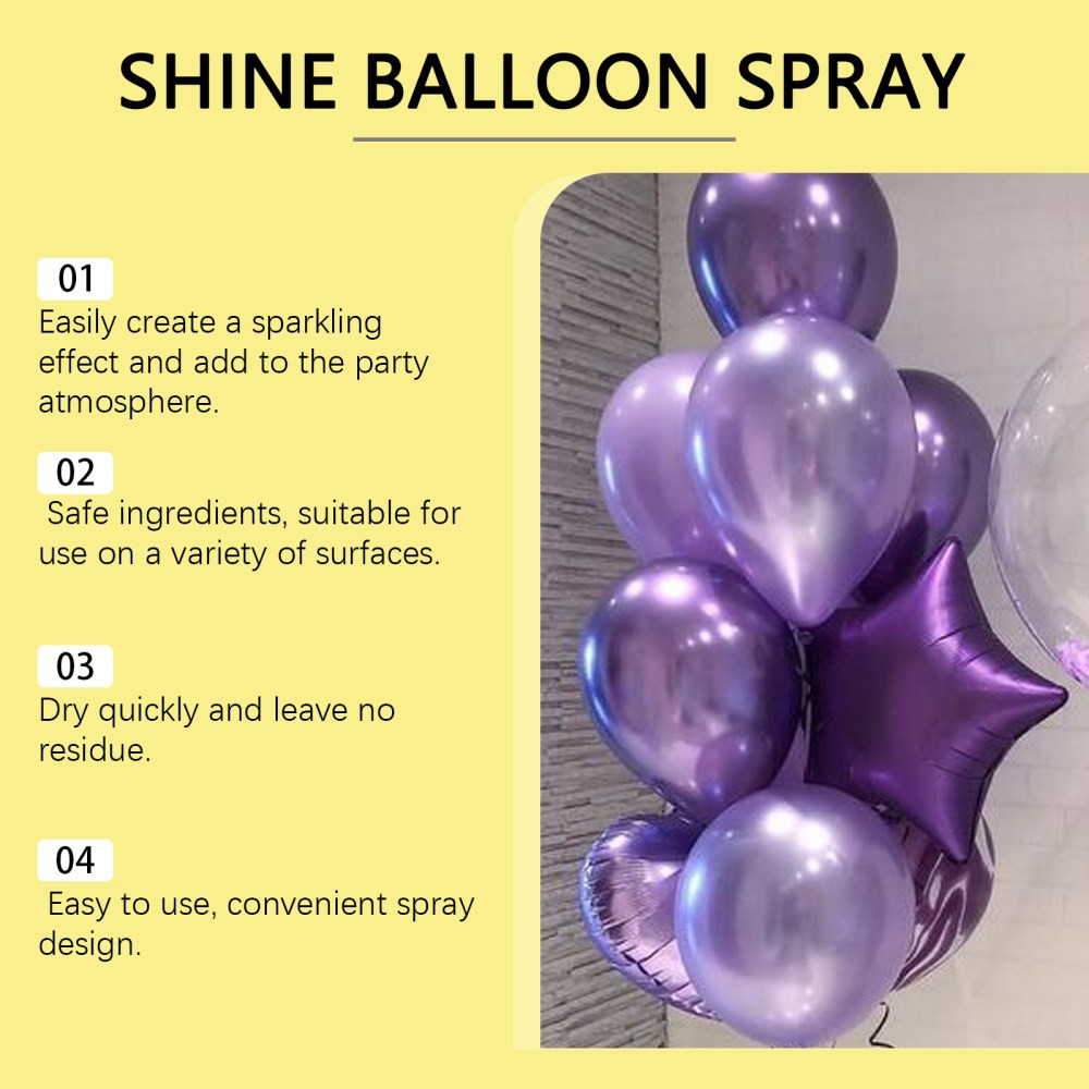 balloon gloss spray party atmosphere holiday decorat spray