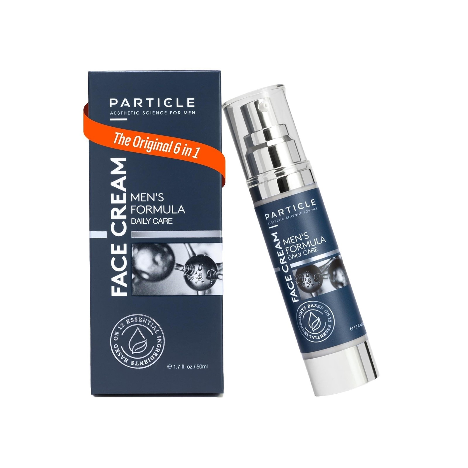 Particle Men’s Face Cream – Hydrating Moisturizer w/ Vit C, Hyaluronic Acid