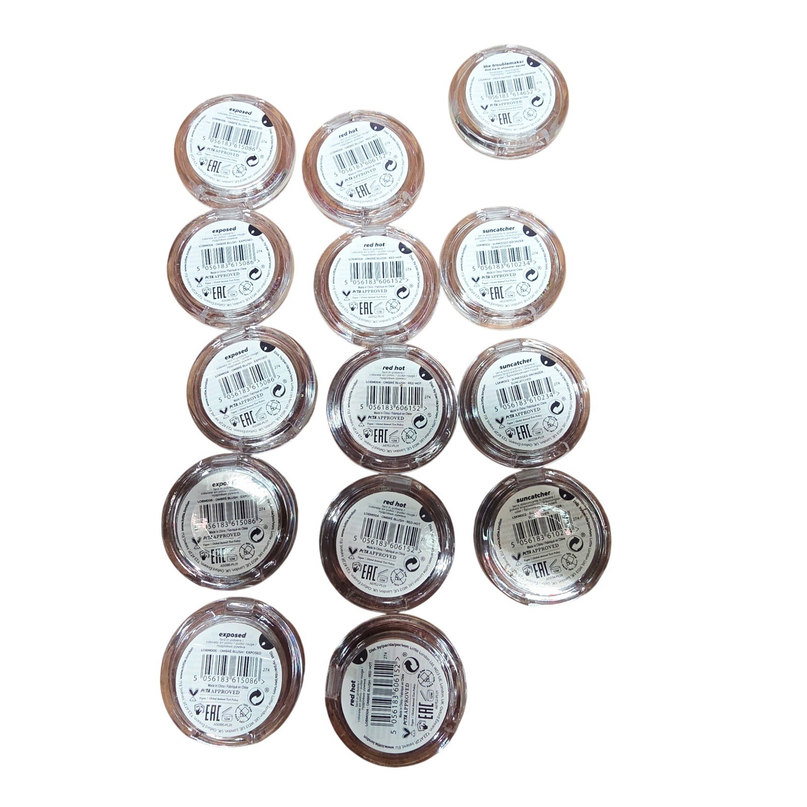 Lottie London Makeup Lot 14pc Ombre Blush Suncatcher Bronzer Highlighter NEW