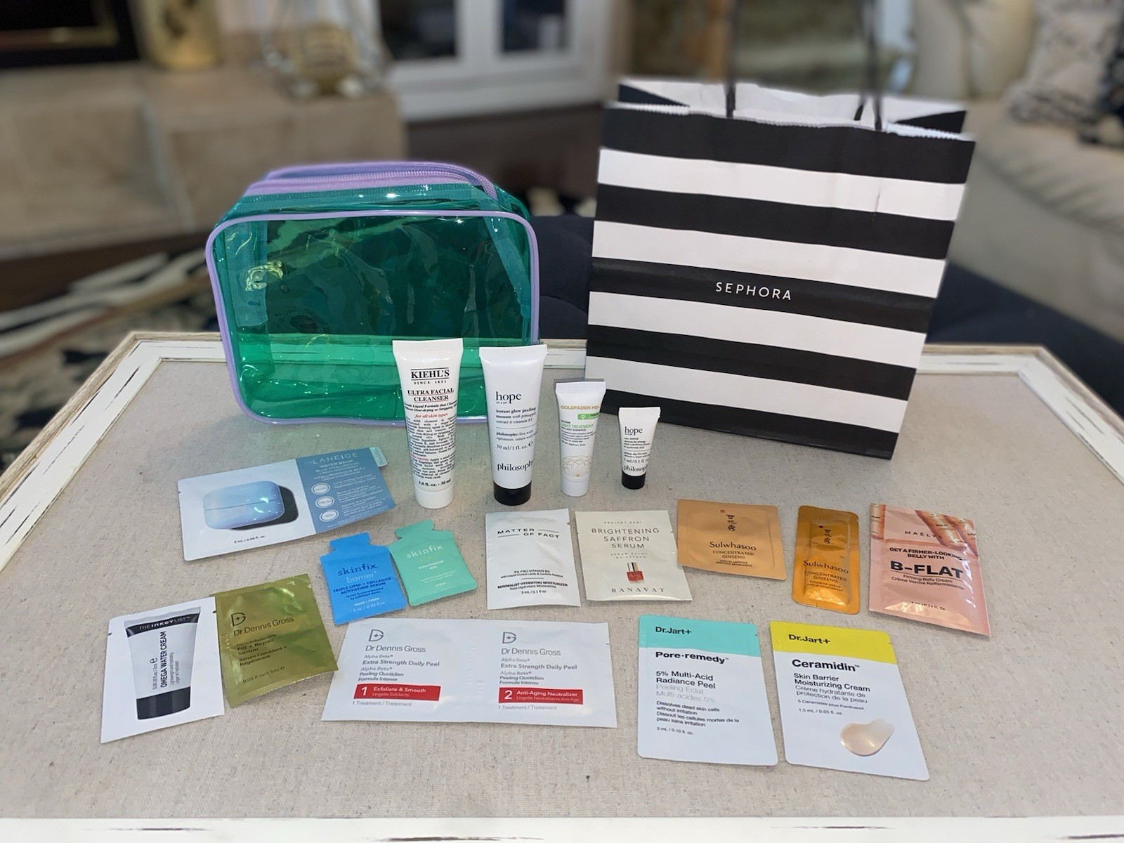 Beauty Makeup Skincare Lot Of 17 Full & Deluxe Sample Ulta Sephora + Bonus Bag