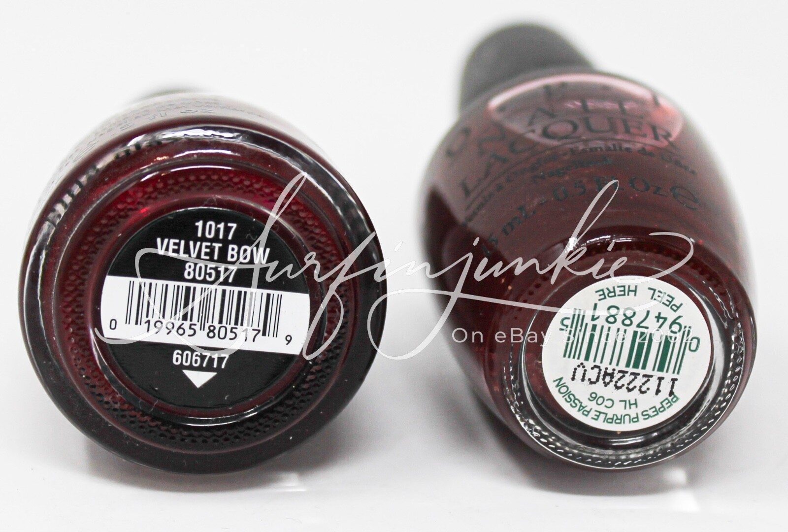 China Glaze Nail Polish Velvet Bow Opi Pepe’s Purple Passion Deep Burgundy 2pc