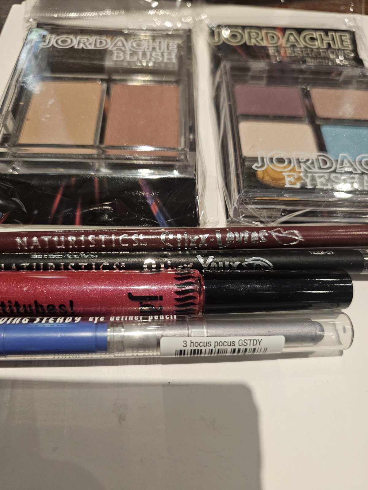 Assorted Makeup Lot 9 Pcs Jane Rimmel Jordache Eyeliner Lip Gloss Blush