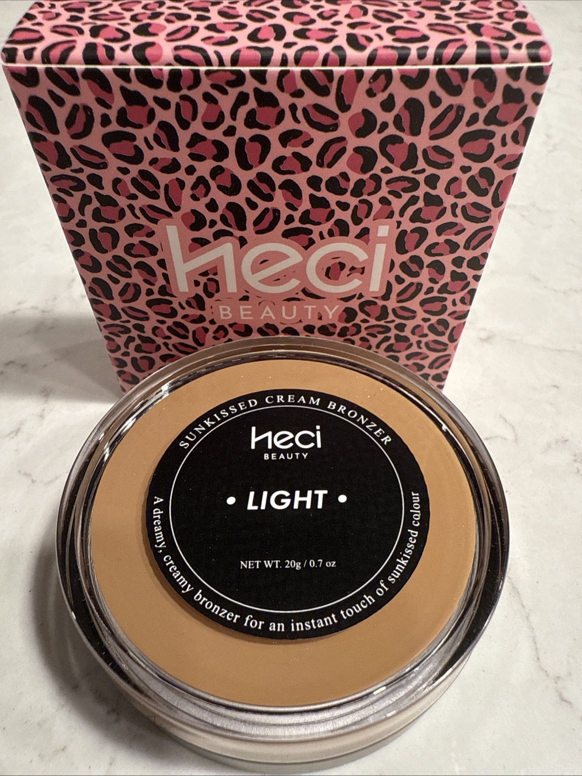 Heci Beauty Sunkissed Creme Bronzer, Light, 20g / 0.7oz
