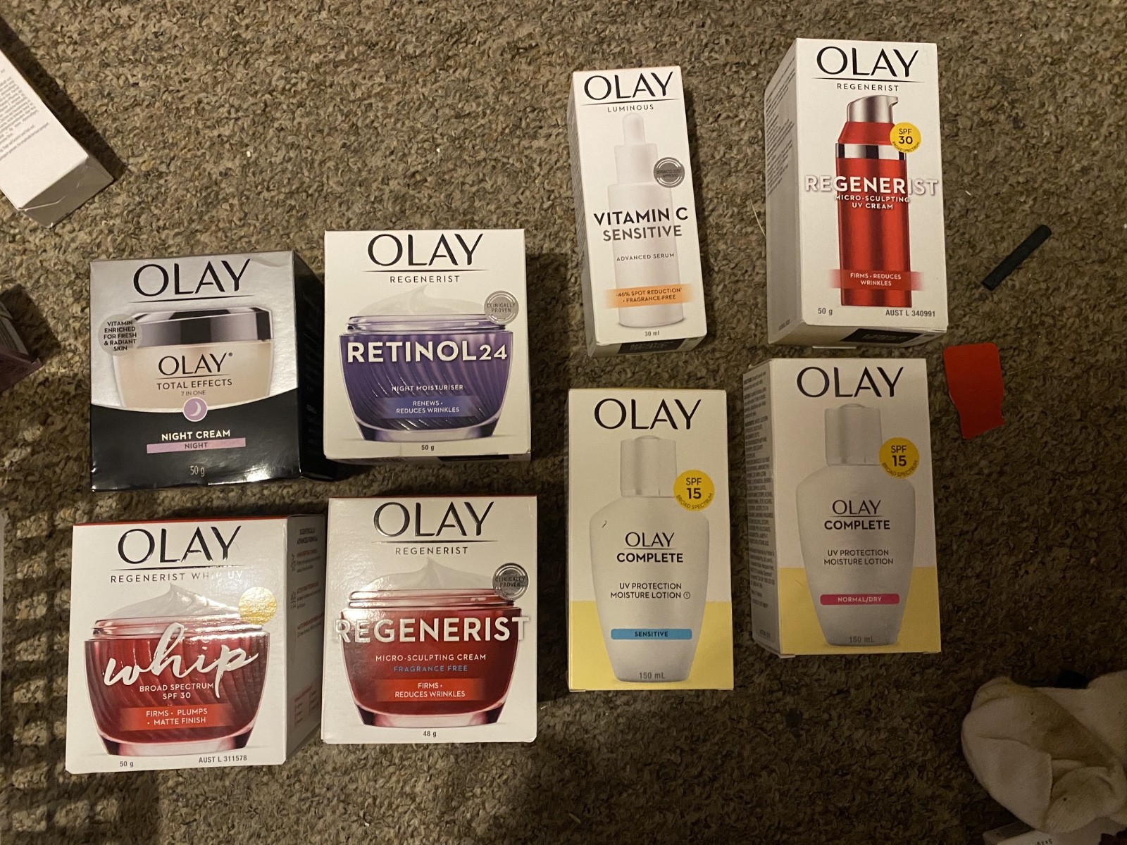 beauty products, make up, eyelashes, tan