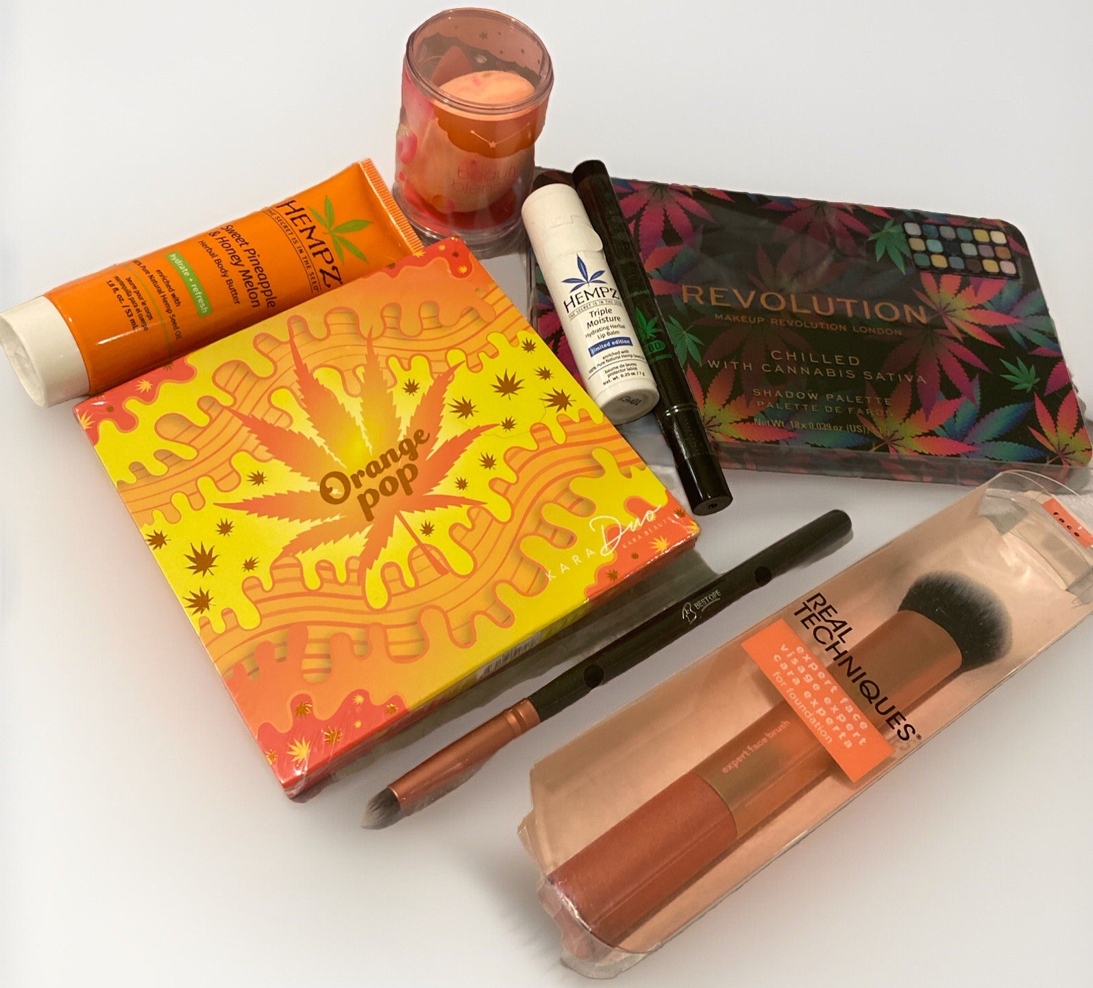 REVOLUTION CHILLED Kara Beauty ORANGE POP THC Palettes HEMPZ RT Brushes MORE🫦