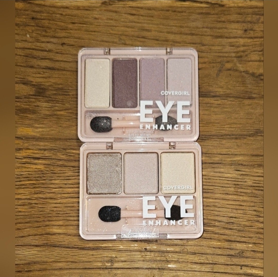 CoverGirl Eye Enhancer Eyeshadow Palette – Pure Romance & Cafe Au Lait BNIB