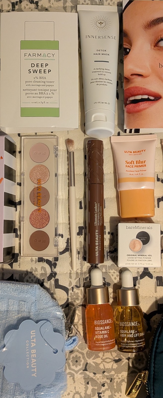 New! 24 Piece Deluxe Makeup And Skincare Bundle With Two Pouches 7 piece Ulta