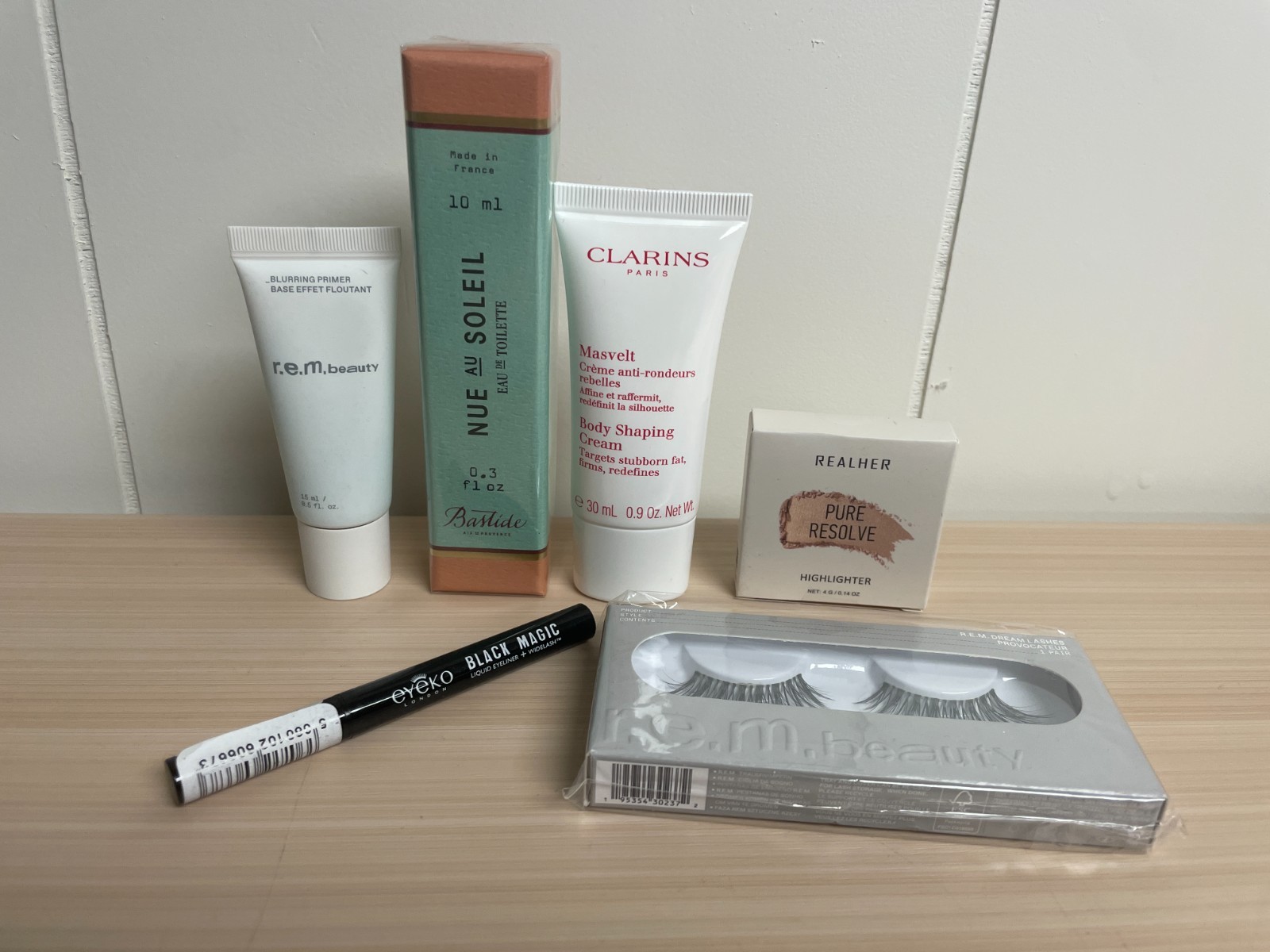 Beauty Bundle of 6 R.e.m. Beauty Clarins Eyeko Realher Bastide *