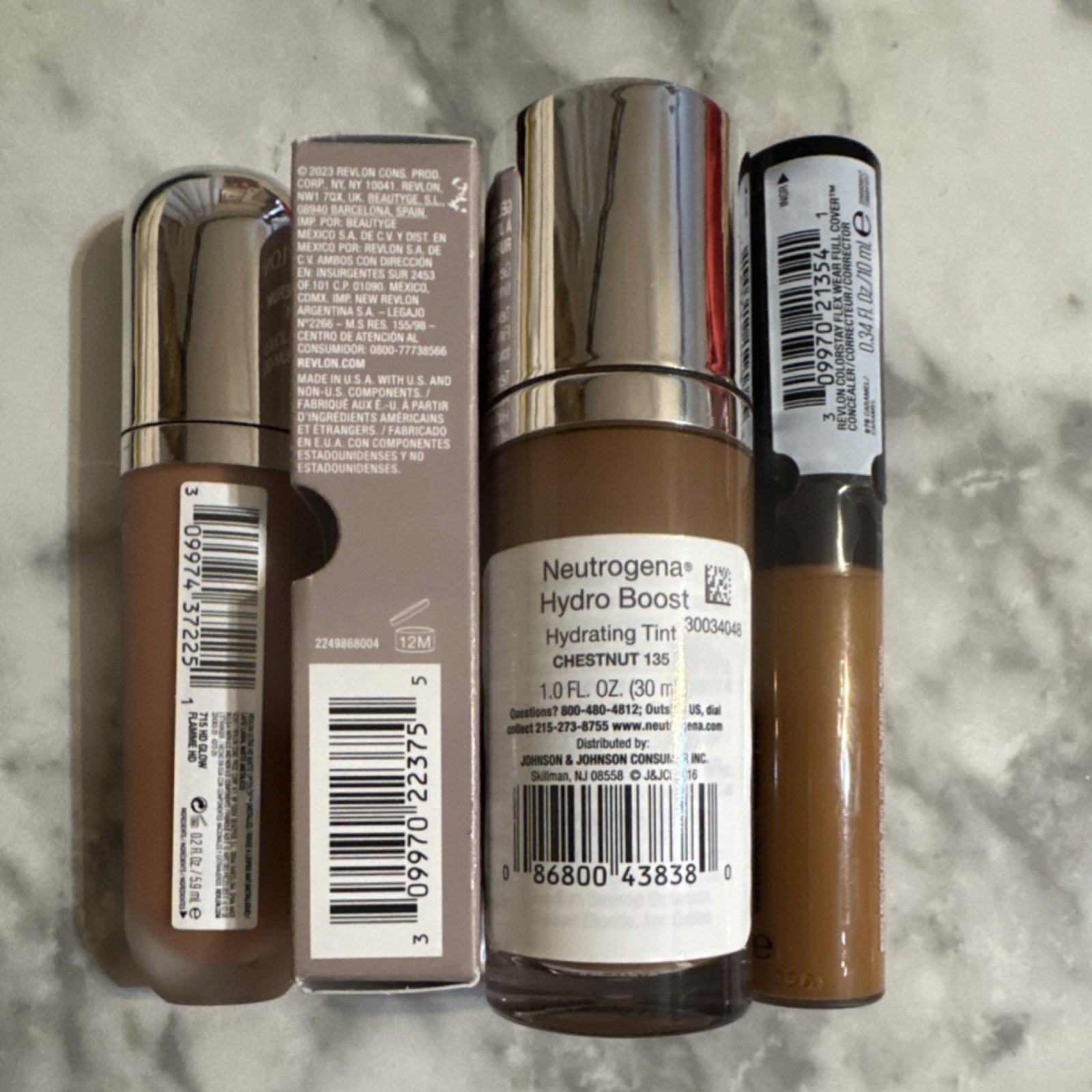 Revlon & Neutrogena Makeup Lot Hydrating Lasting, Lip color, Tint, Concealer