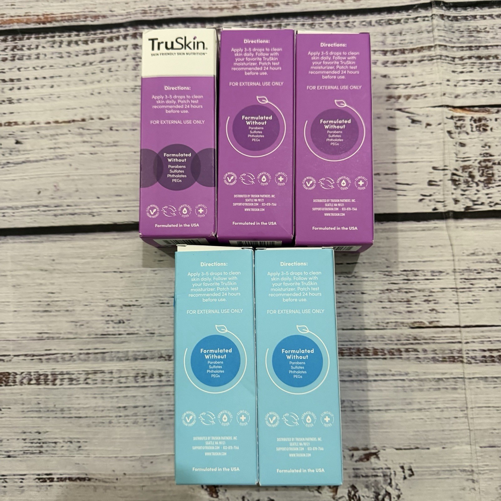 LOT OF TRUSKIN SERUMS LOT OF 5