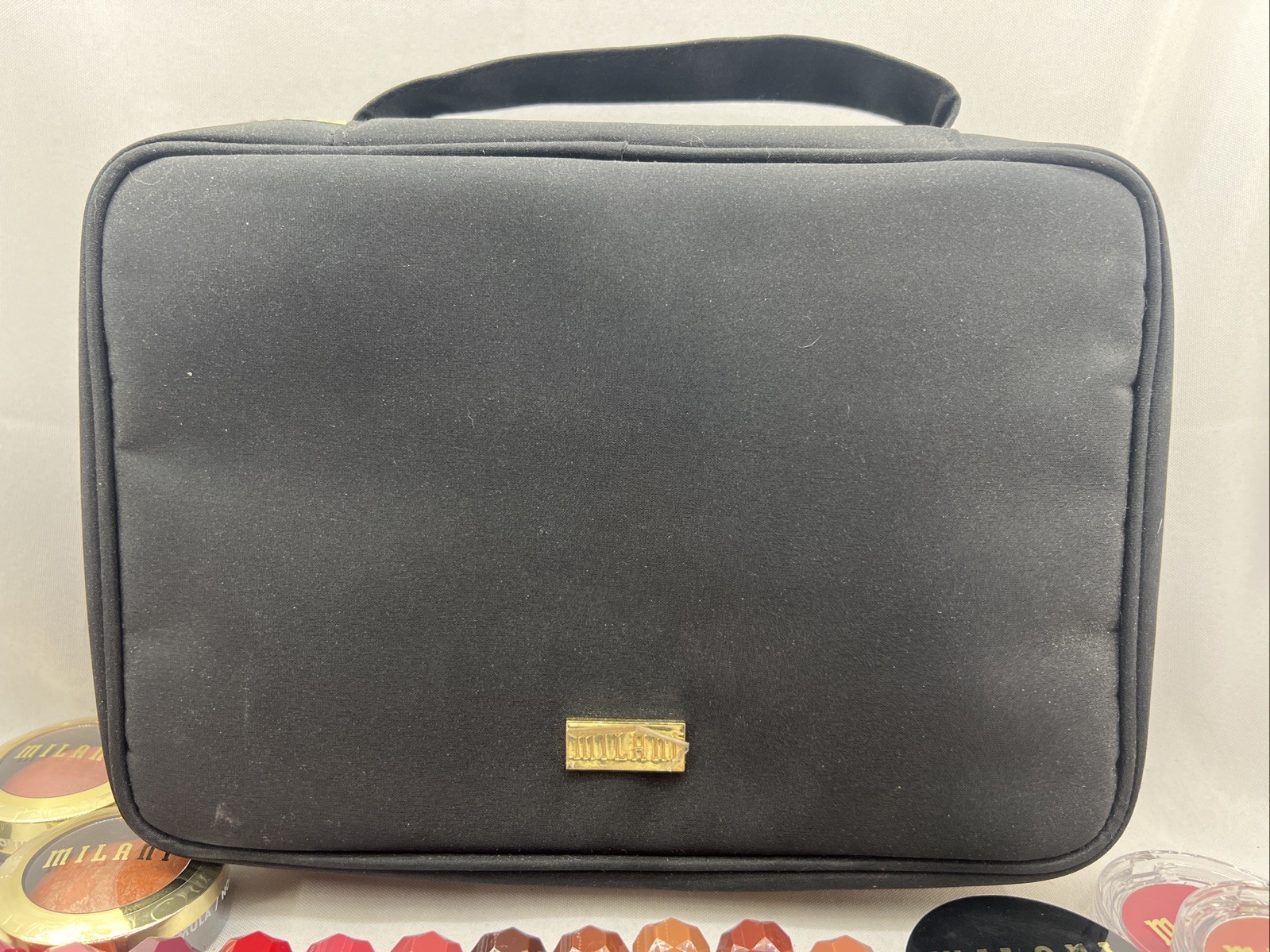 Huge Lot of Milani Cosmetics – 42 Total Pieces Plus Cosmetics Travel Bag $400+