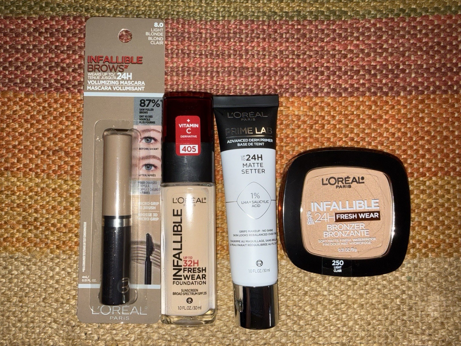 L’oreal Infallible Make Up Lot- 4 Full-size Items – Read Description