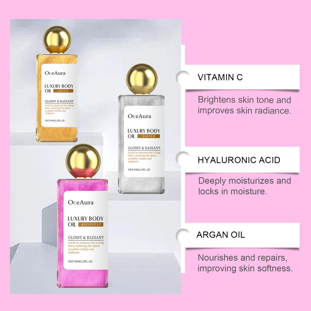 glitter body oil series deep facial whole body skin